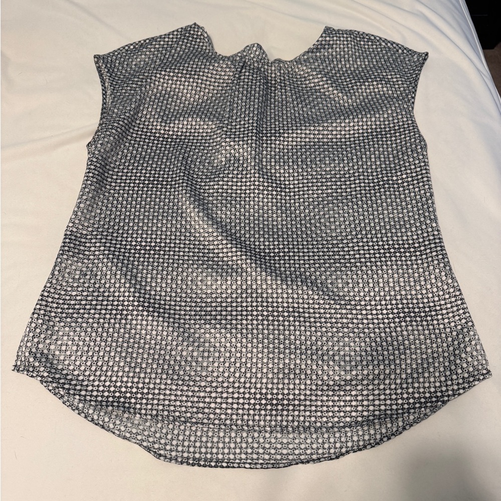 Elegant Black and White Women's Top